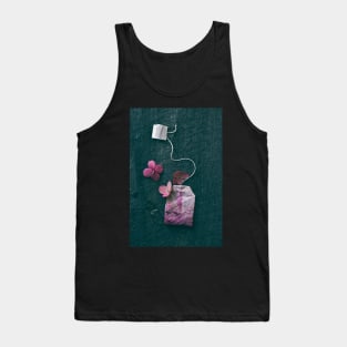 The Art of Tea on Black Tank Top